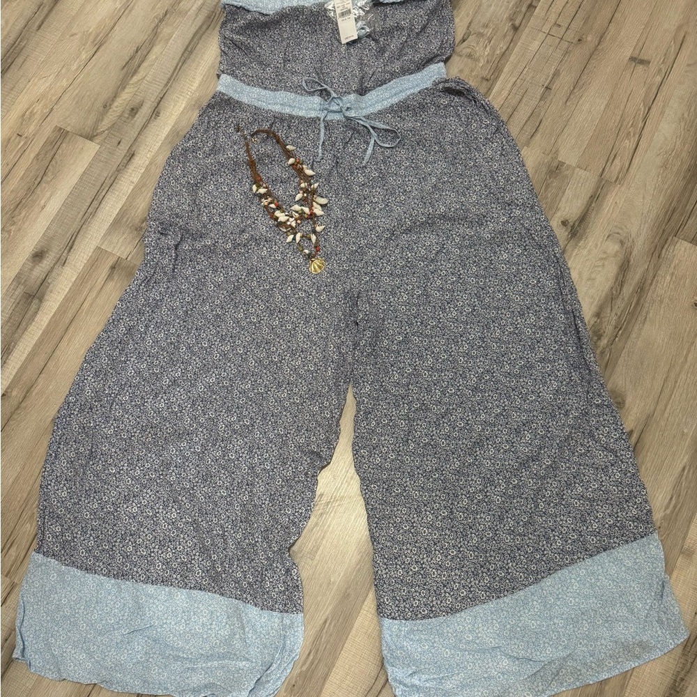 American Eagle By Payless Blue Jumpsuit Comfortable Casual